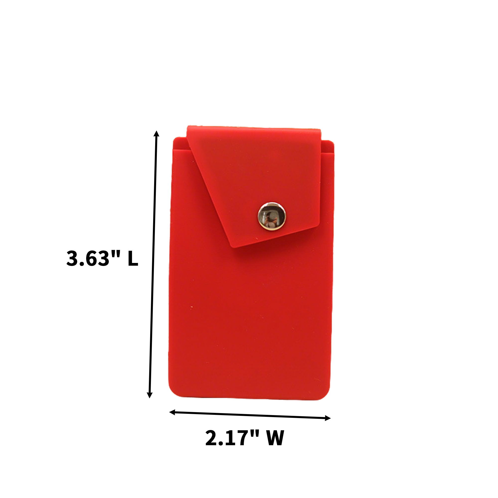 Snap Closure Stick On Card Pocket 3.63" Length X 2.17" Width 8