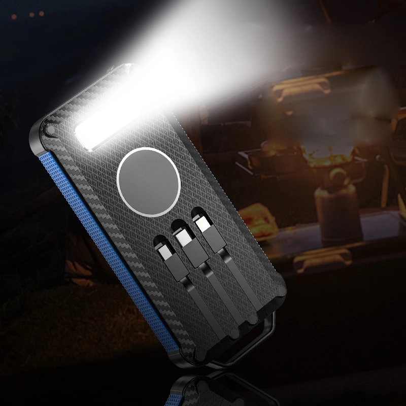 New Arrival ! Wireless Solar Power Charger Built-in Cable 2