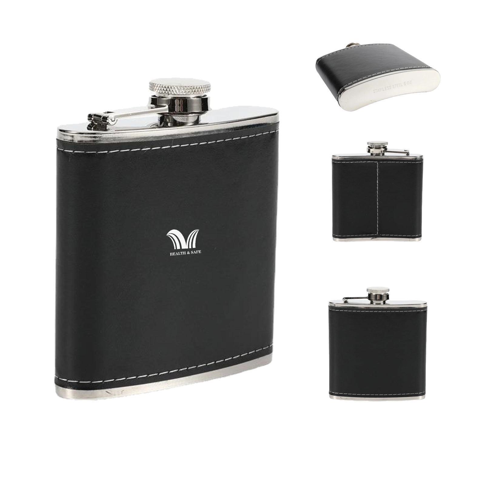 New Scale Classic Hip Flask 9 Oz, custom water bottle with logo imprint 2