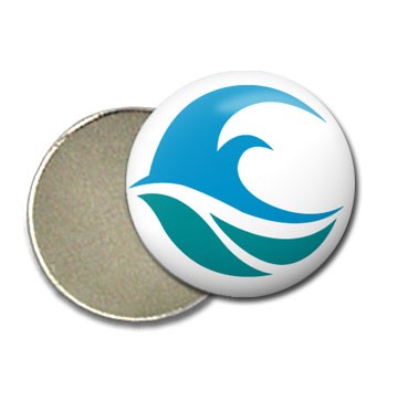 Magnet Lapel Pin with 3/4" round domed imprint