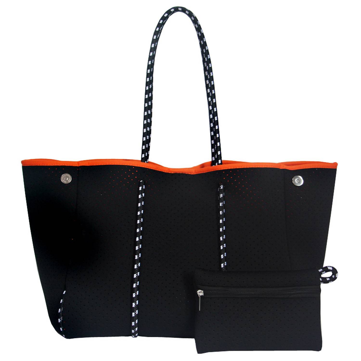 Women's Neoprene Tote Bag w/ Pocket for Beach Travel 3