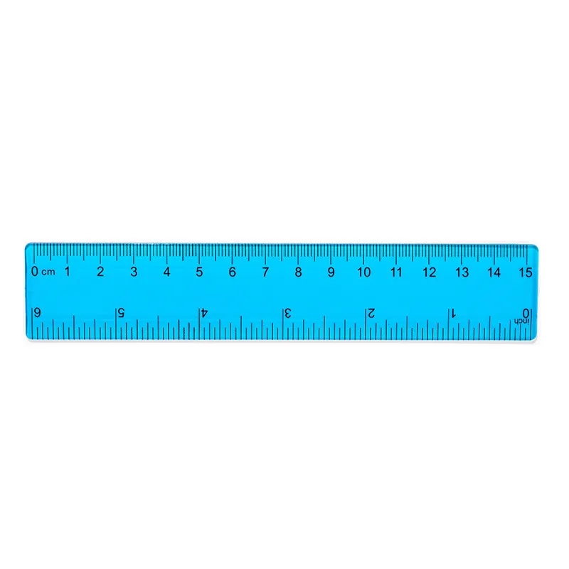 Multi-Color Plastic Ruler Set with Measurements 5