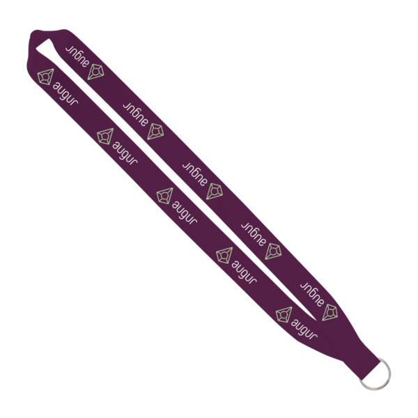 IMPORT Rush 1" Dye-Sublimated Lanyard with Sewn Silver Metal Split-Ring 2