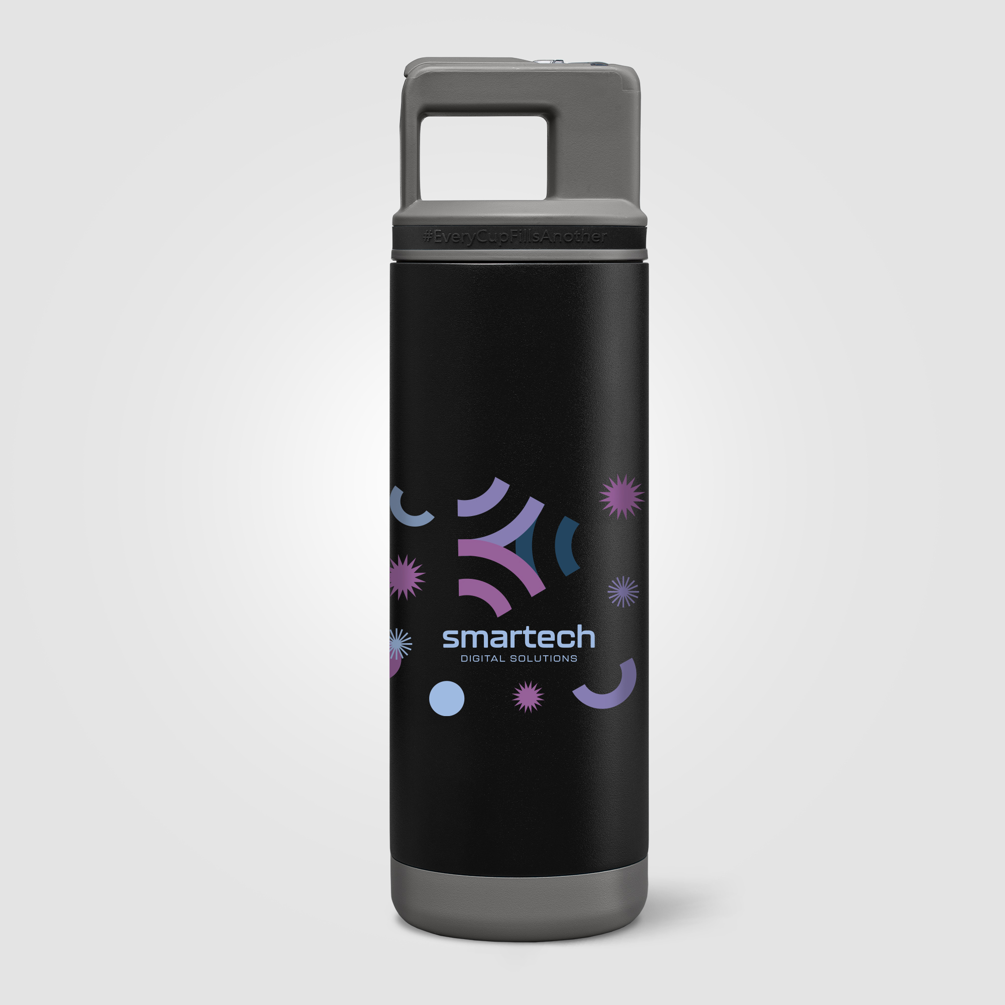 Grosche Alpine Stainless Steel Removable Straw Flip n' Sip Bottle - 20oz 1