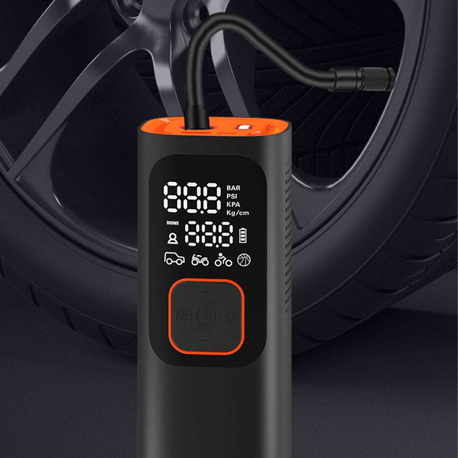 Portable vehicle-mounted inflator 4
