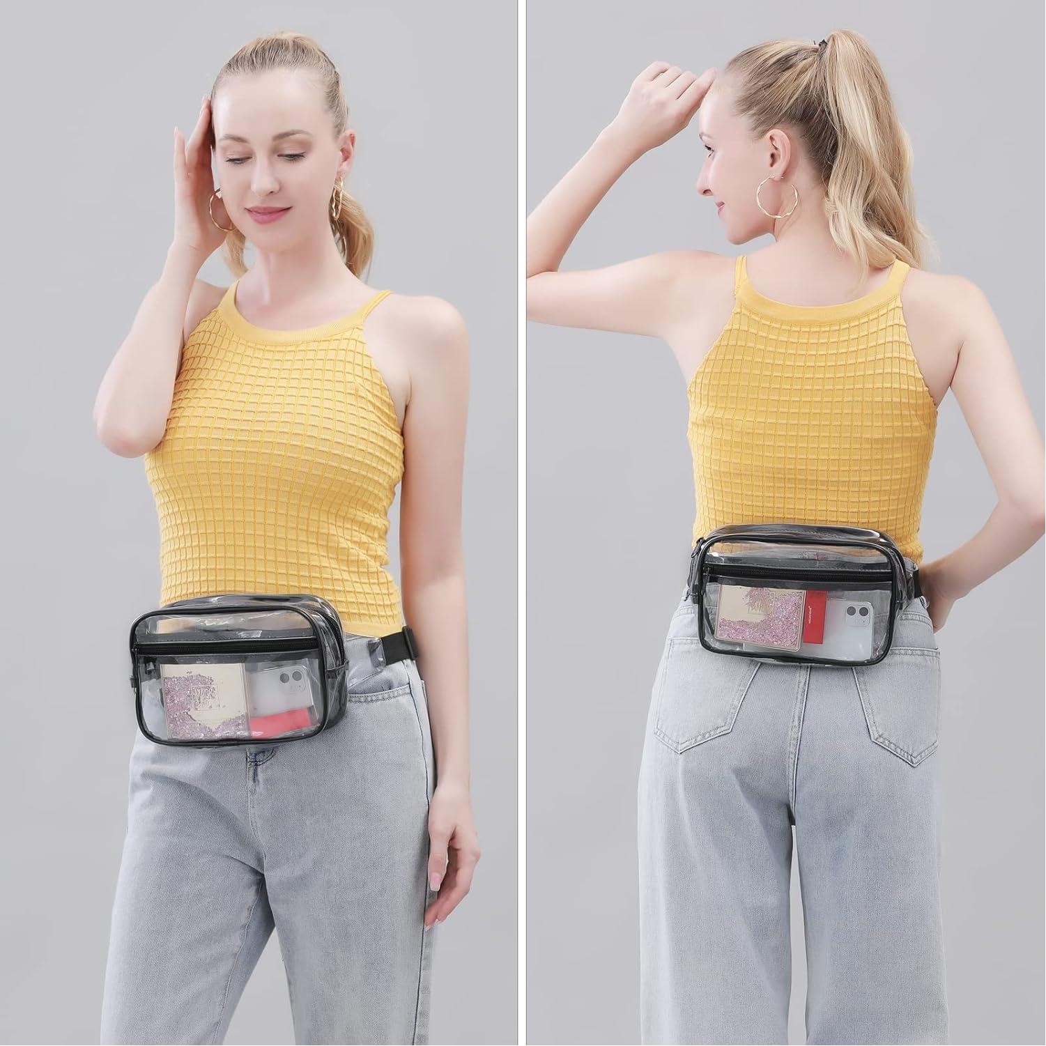 Stadium Approved Two Zipper Pocket Fanny Pack 4