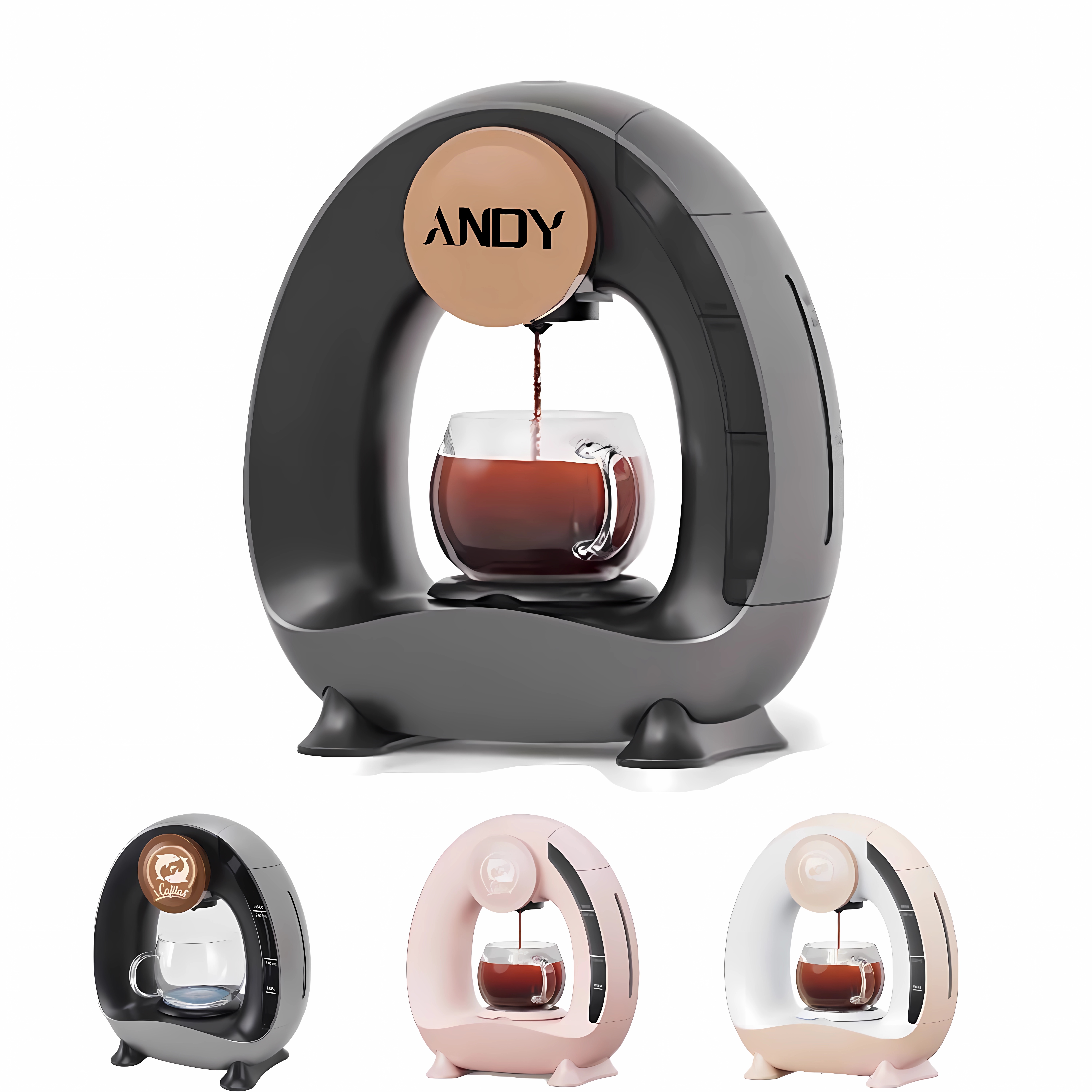 Kitchen Office Automatic Mini Drip Coffee Brewer 4