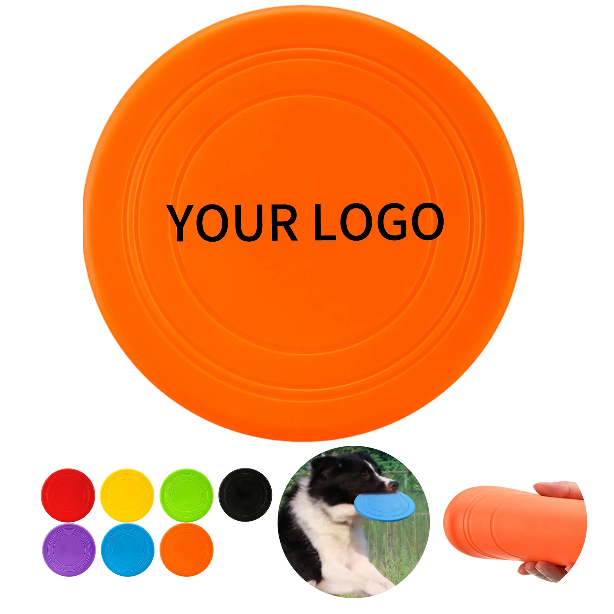 Foldable Silicone Flying Disc 7 Inch 12