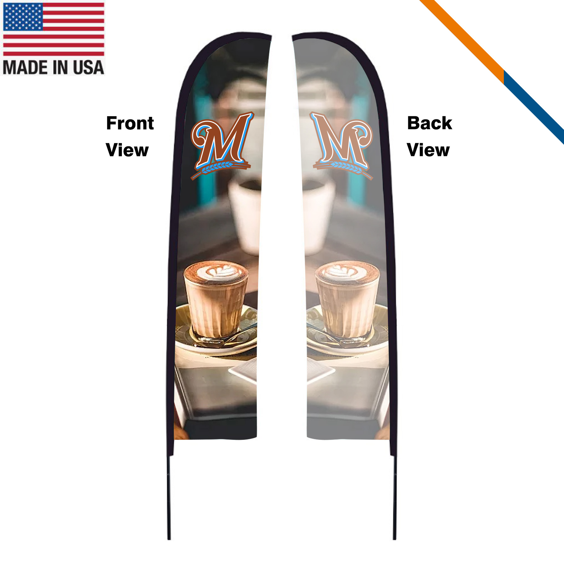 13' Lylor Single-Sided Straight Flag 2