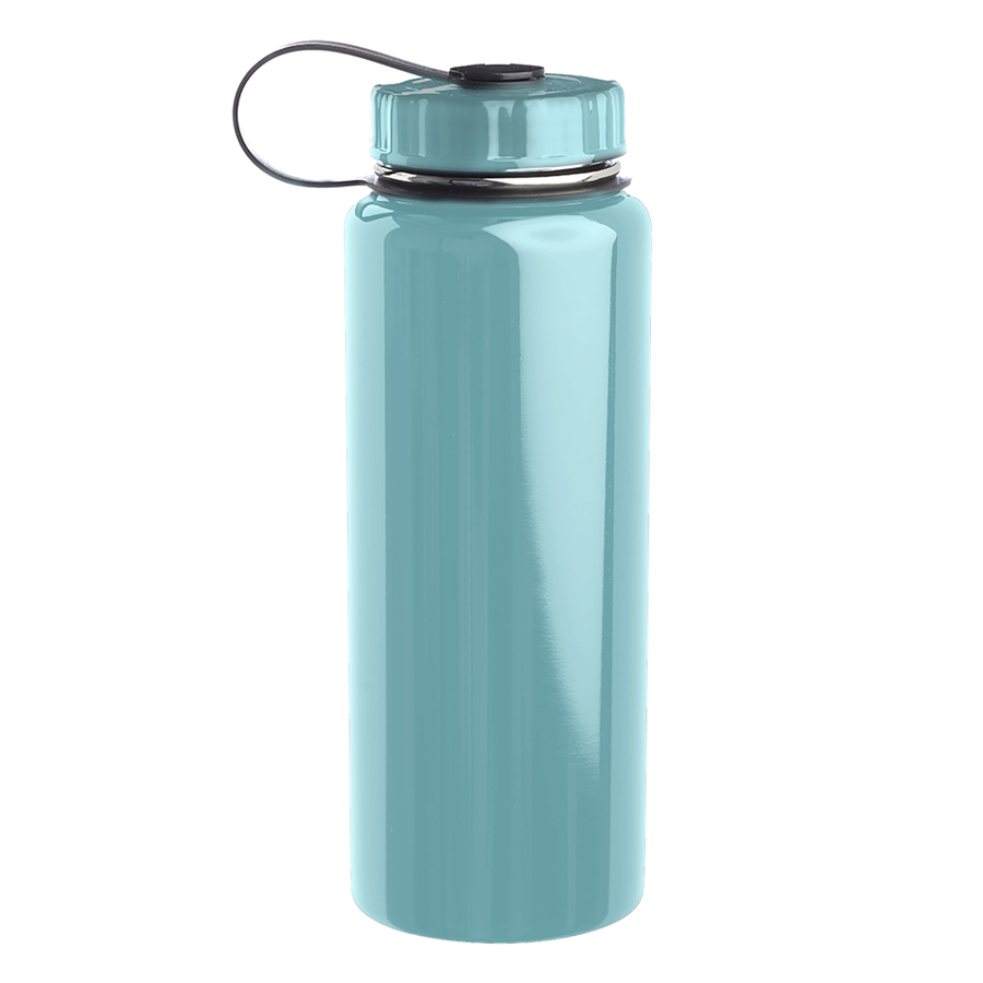 Stainless Steel Water Flask - Attached Lid, 34 oz. 11
