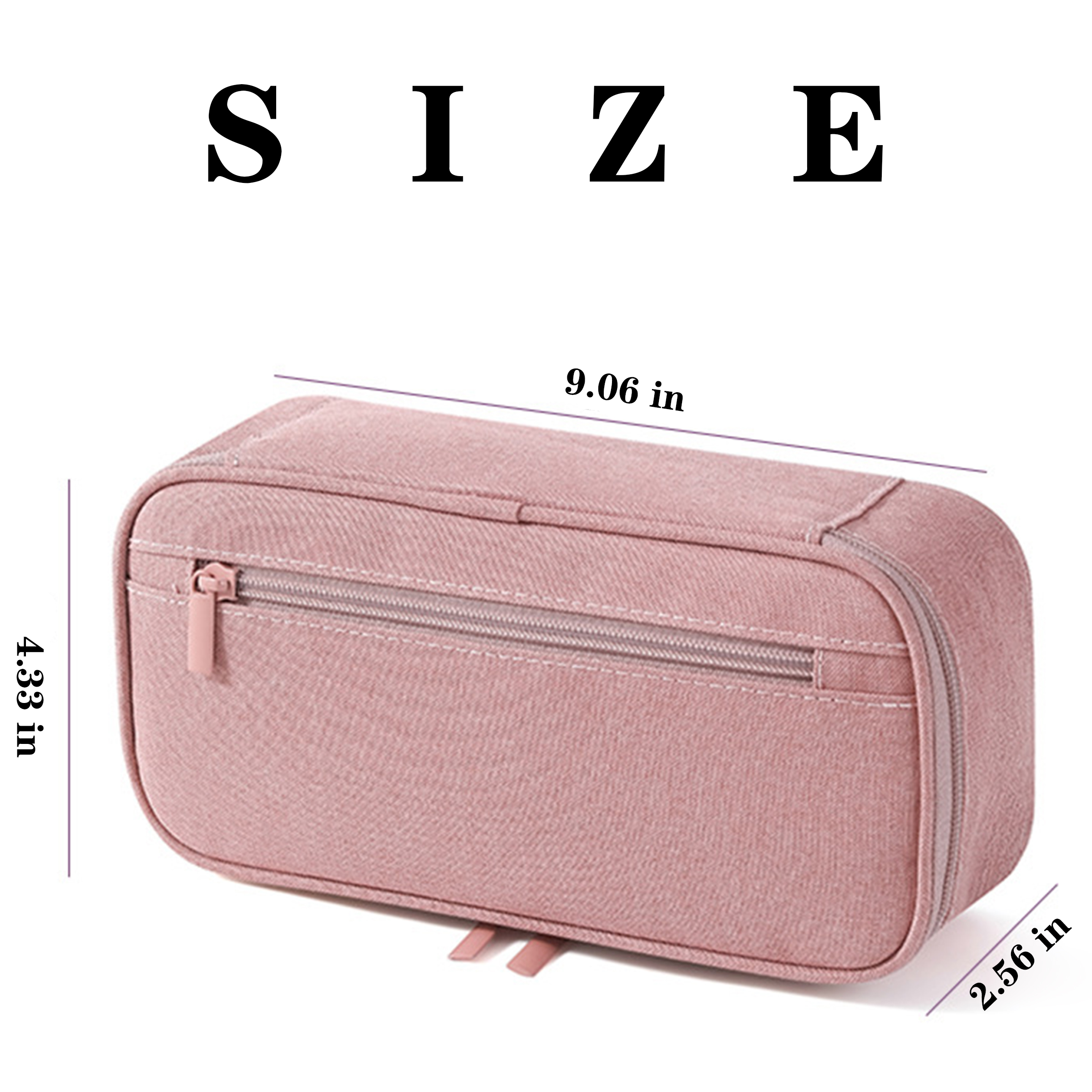 Canvas Solid Color Minimalist Stationery Bag 2