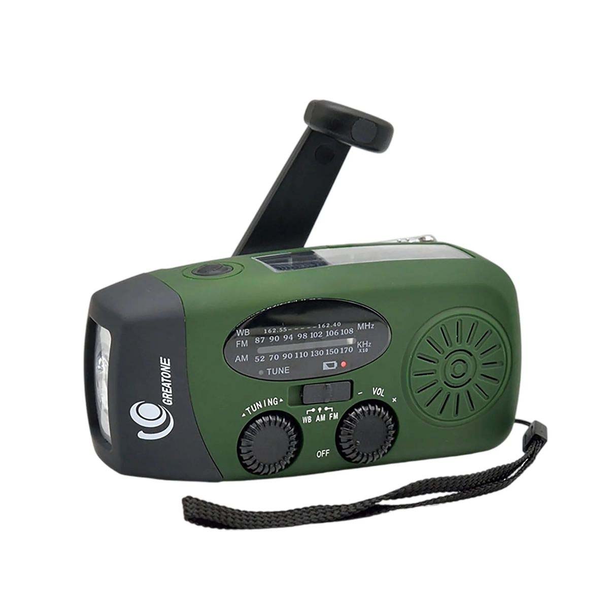 Solar and Hand Crank Emergency Radio with Flashlight 6