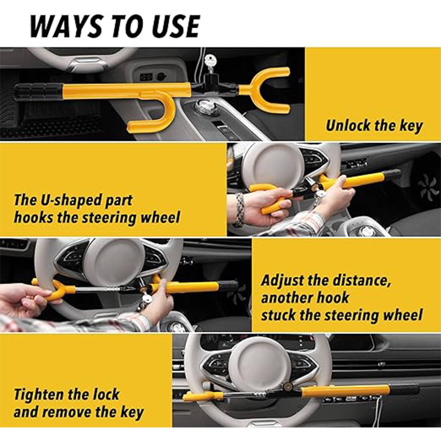 Universal Vehicle Anti-Theft Lock 5