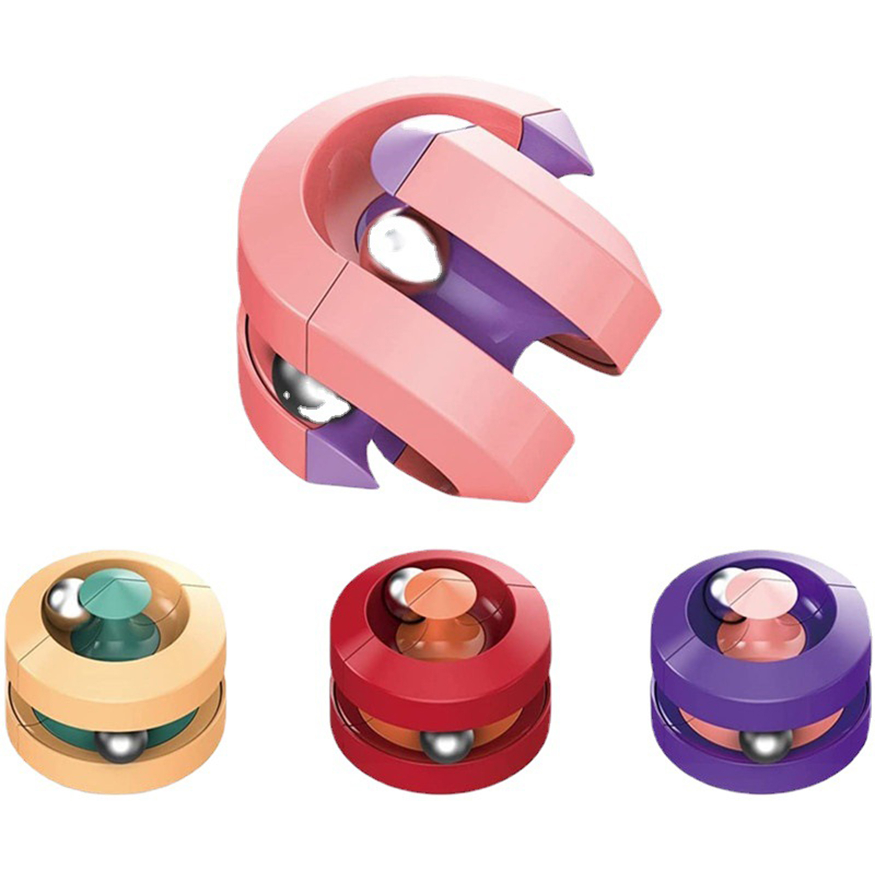 Decompression Rubik'S Cube Magnetic Orbit Ball Toy 2
