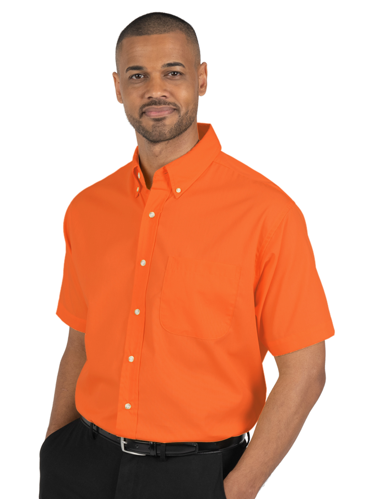 Blue Generation - Men's 1-Pocket Short Sleeve Superblend Poplin Shirt 27