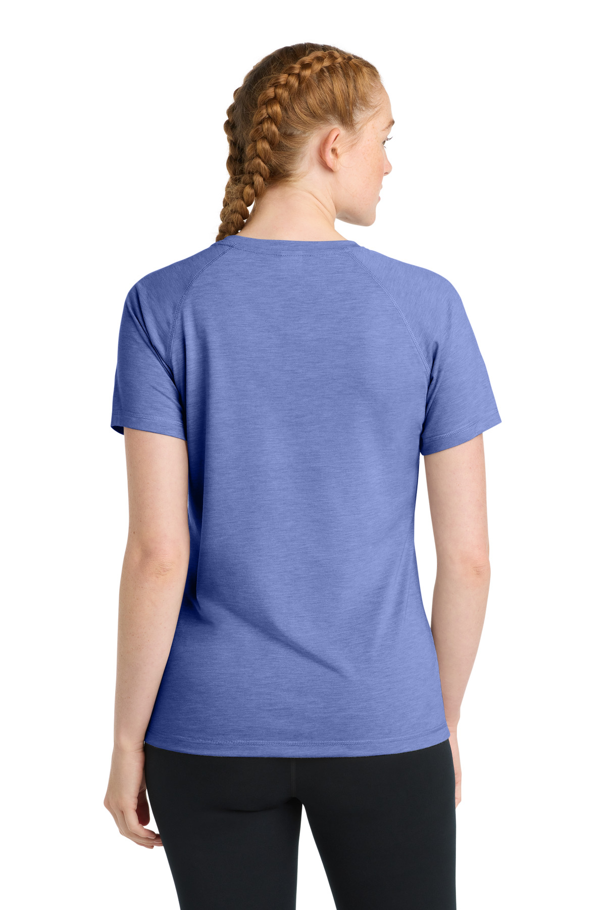 Sport-Tek Women's PosiCharge Tri-Blend Wicking Scoop Neck Raglan Tee. LST400 28