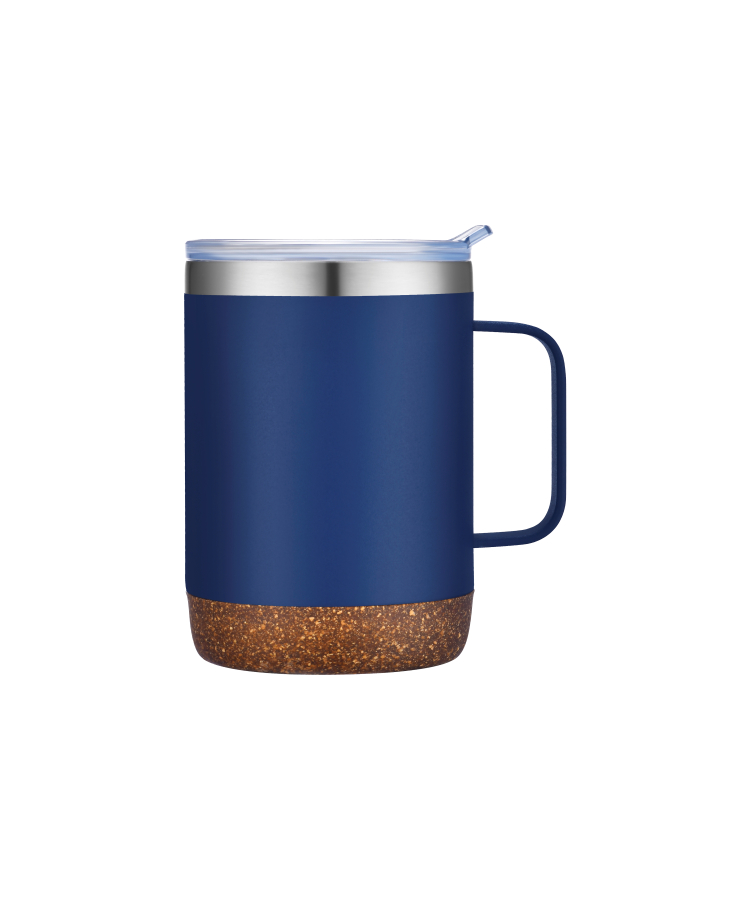 Union Printed - 12 oz Vacuum Mug w/ Cork Bottom 1