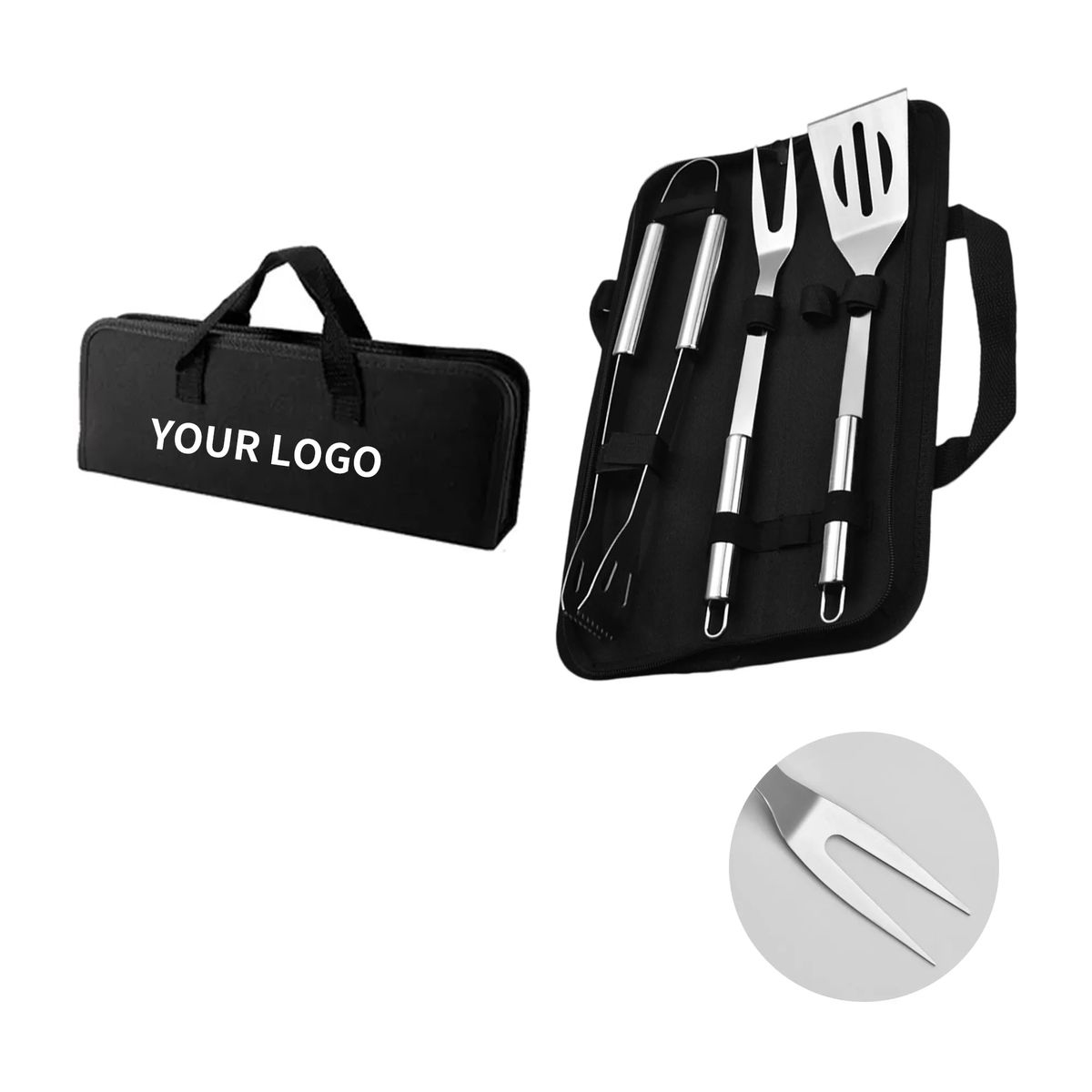 Portable BBQ Utensil Kit with Ergonomic Handles 1
