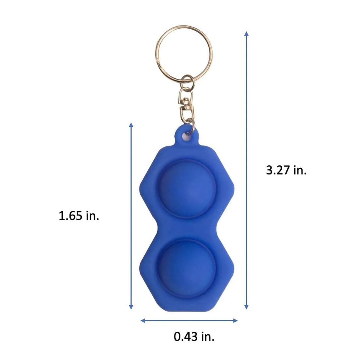 Decompression Tool Bubble Brain Vent Pinch Toy KeyChain 4