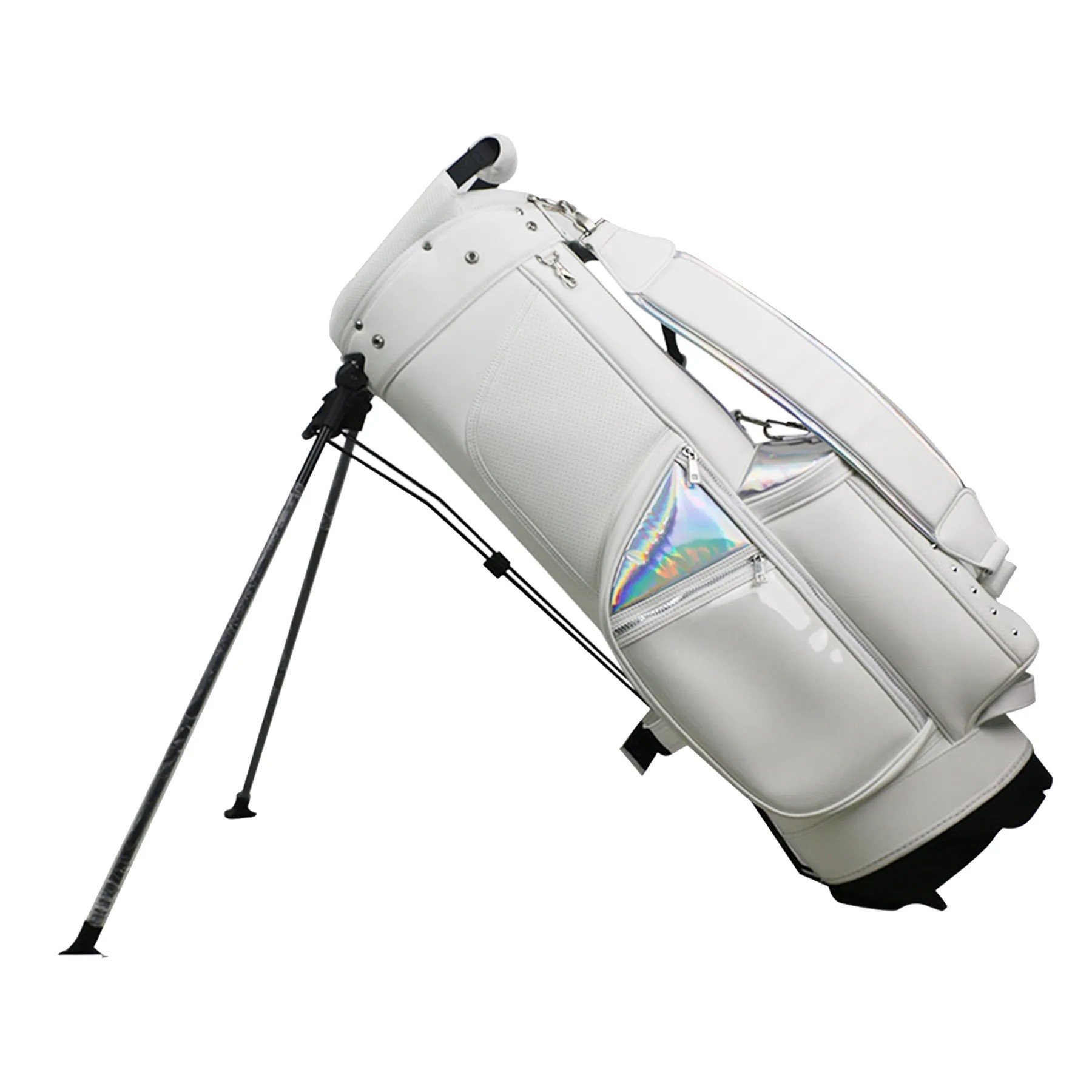 Transparent Top Single Strap Pu Golf Bag 2