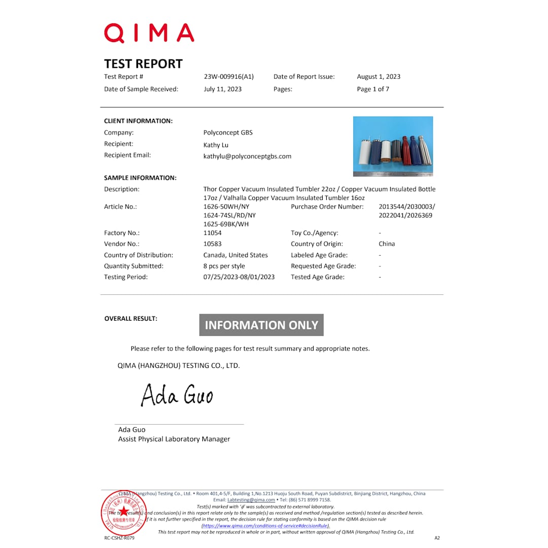 Valhalla Copper Vacuum Insulated Tumbler 16oz 34