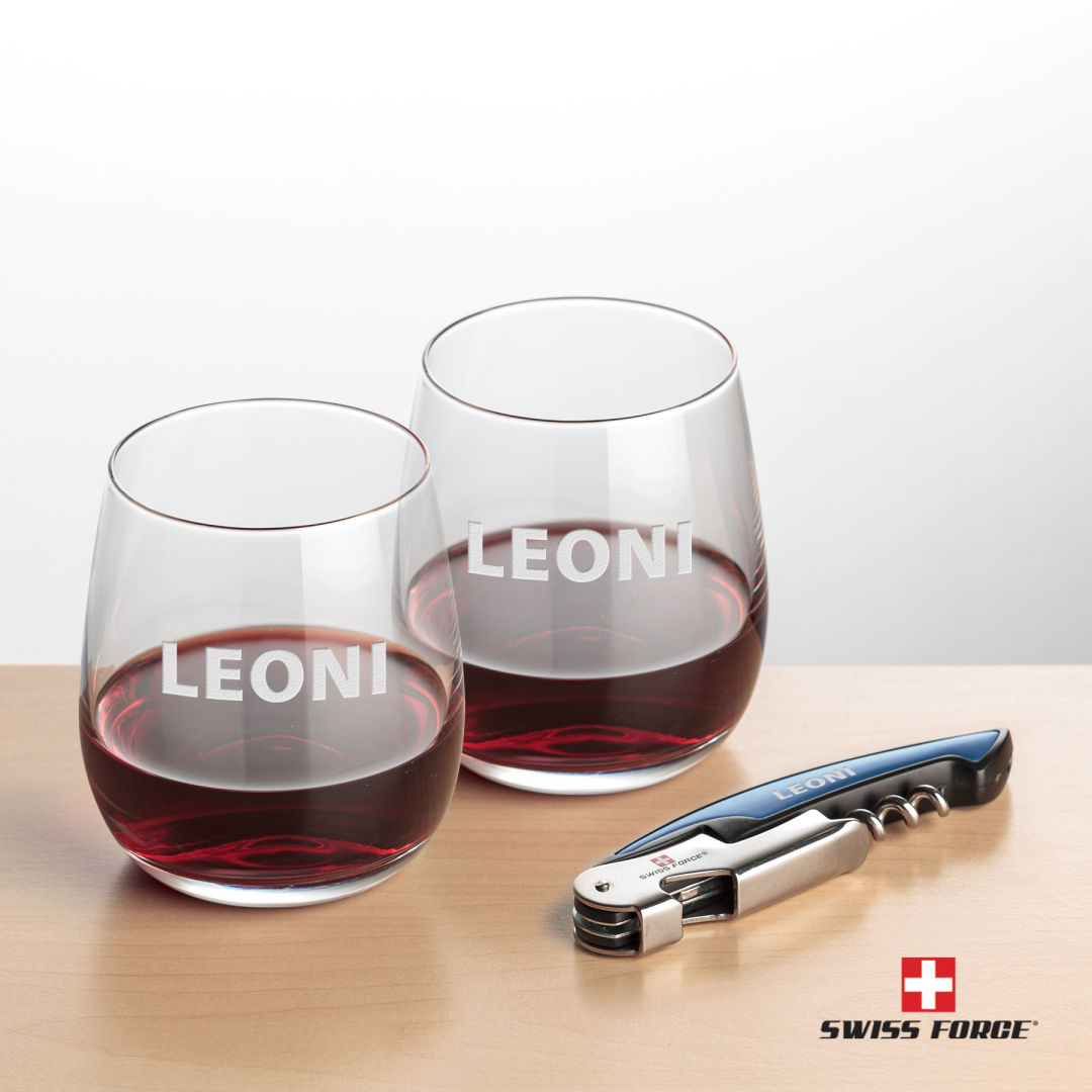 Swiss Force® Opener & Crestview Stemless Wine 5