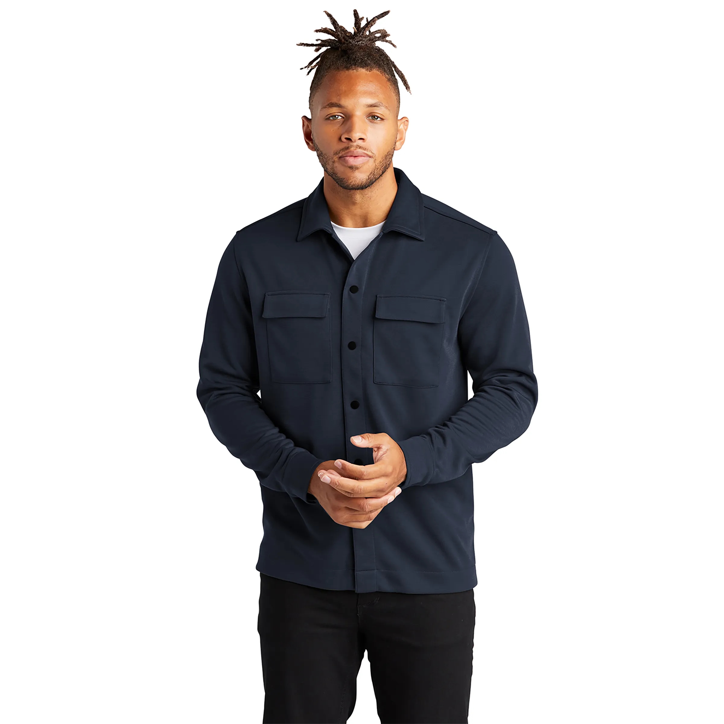 MERCER+METTLE(TM) DOUBLE-KNIT SNAP FRONT EMBLEM JACKET 9