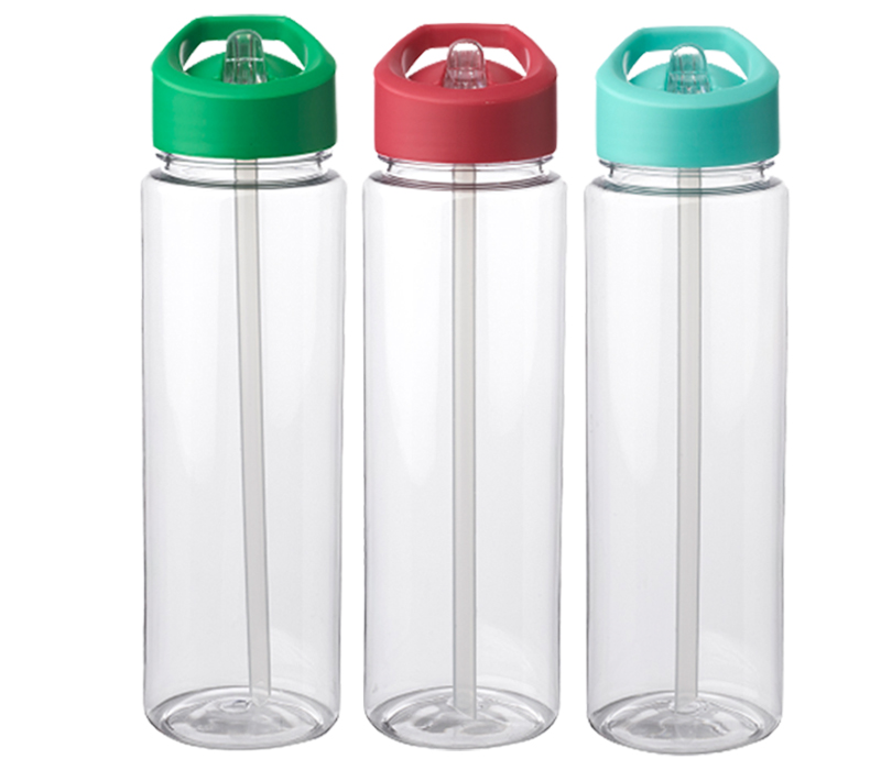 Plastic Bottle with Sip Straw and Handle, 24 oz. 5