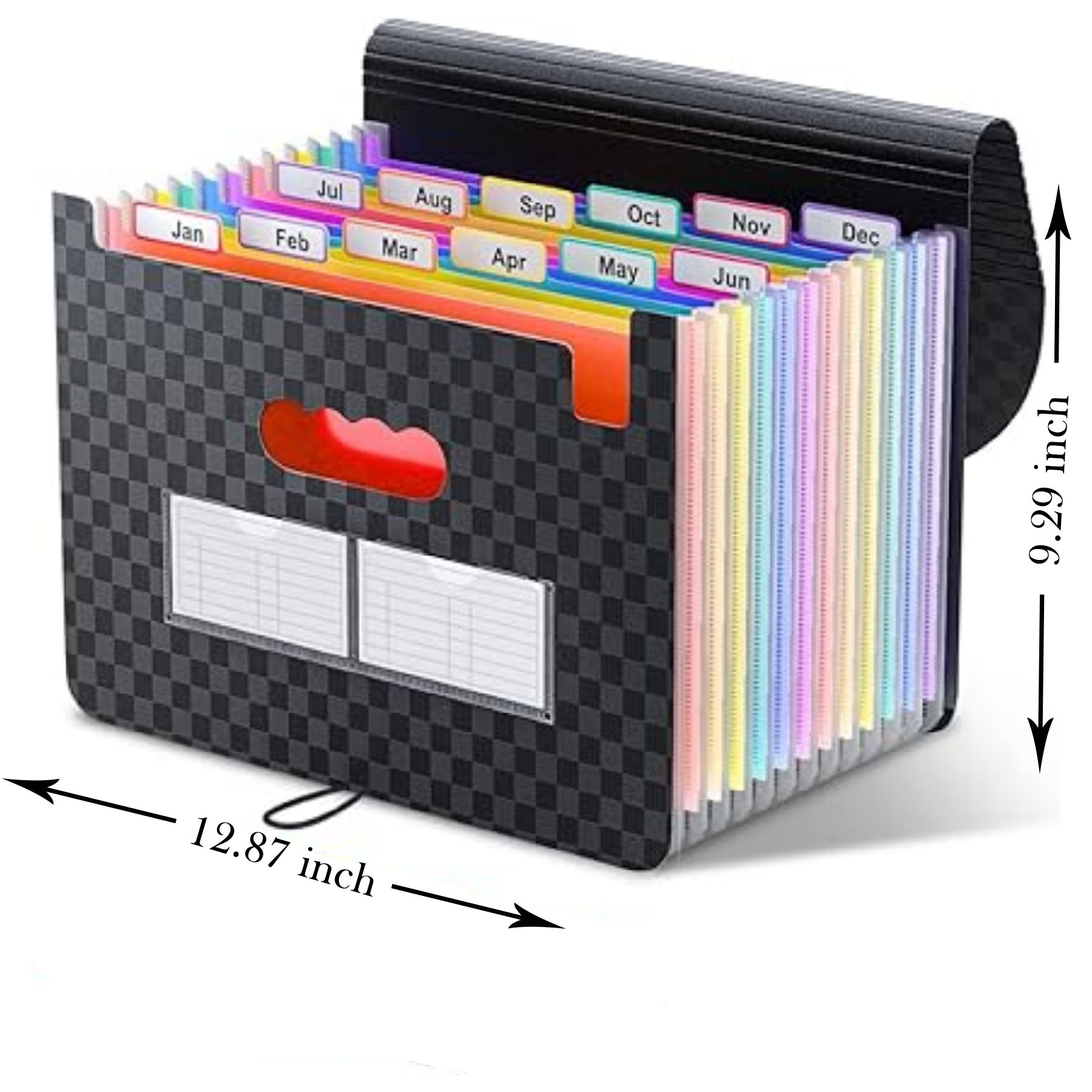 12 Pockets Accordian File Organizer 1