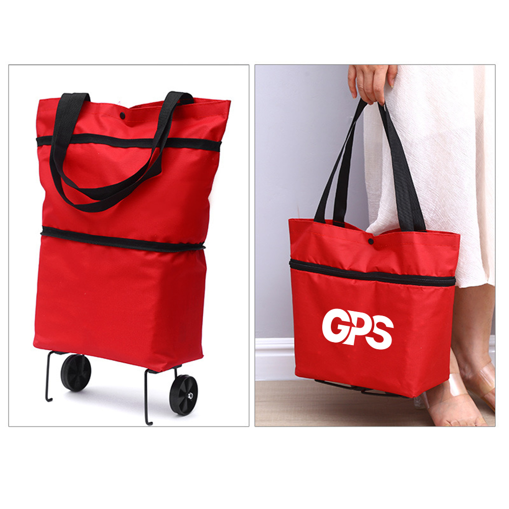 Foldable Shopping Bag with Wheels 2