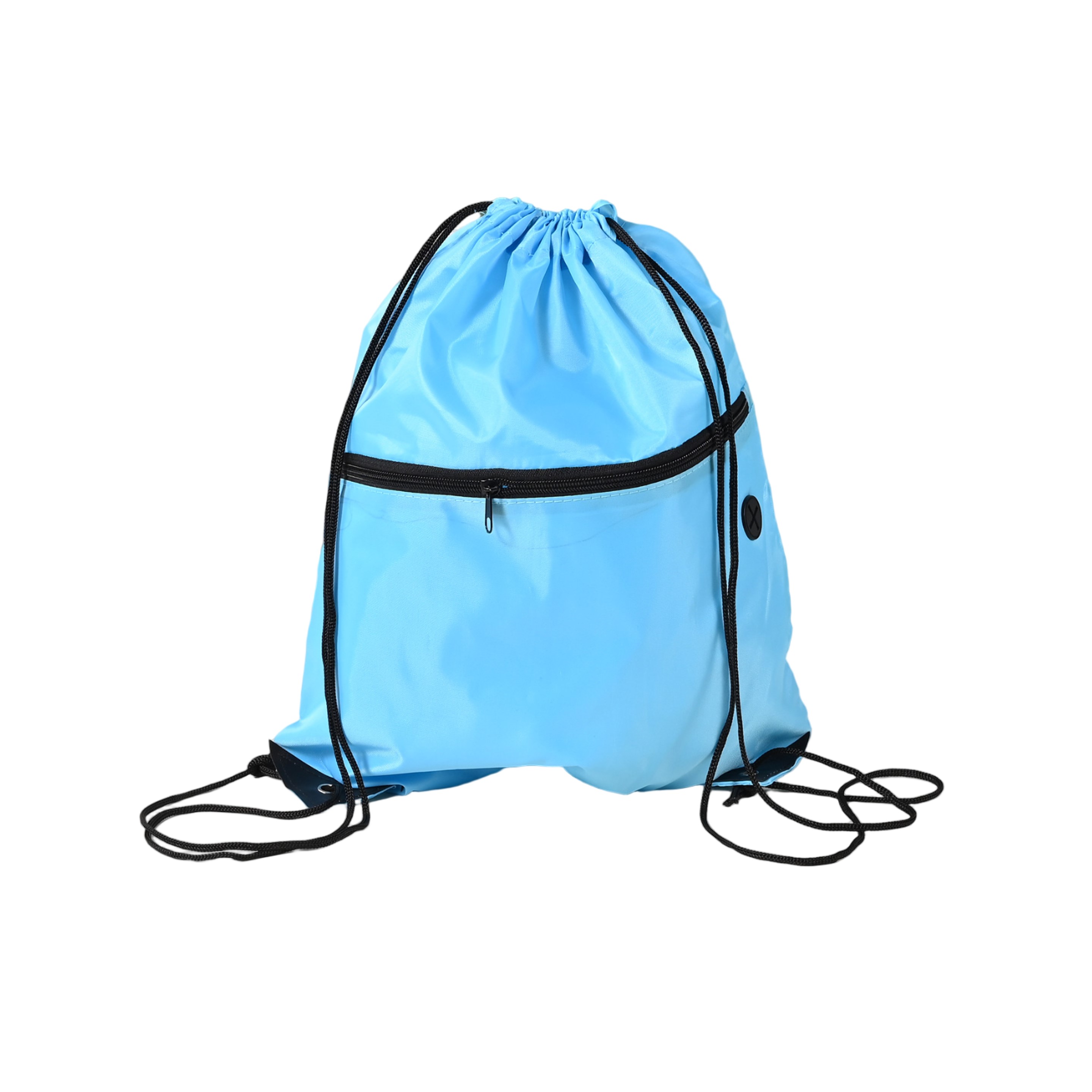 Drawstring Backpack with Front Zipper 4