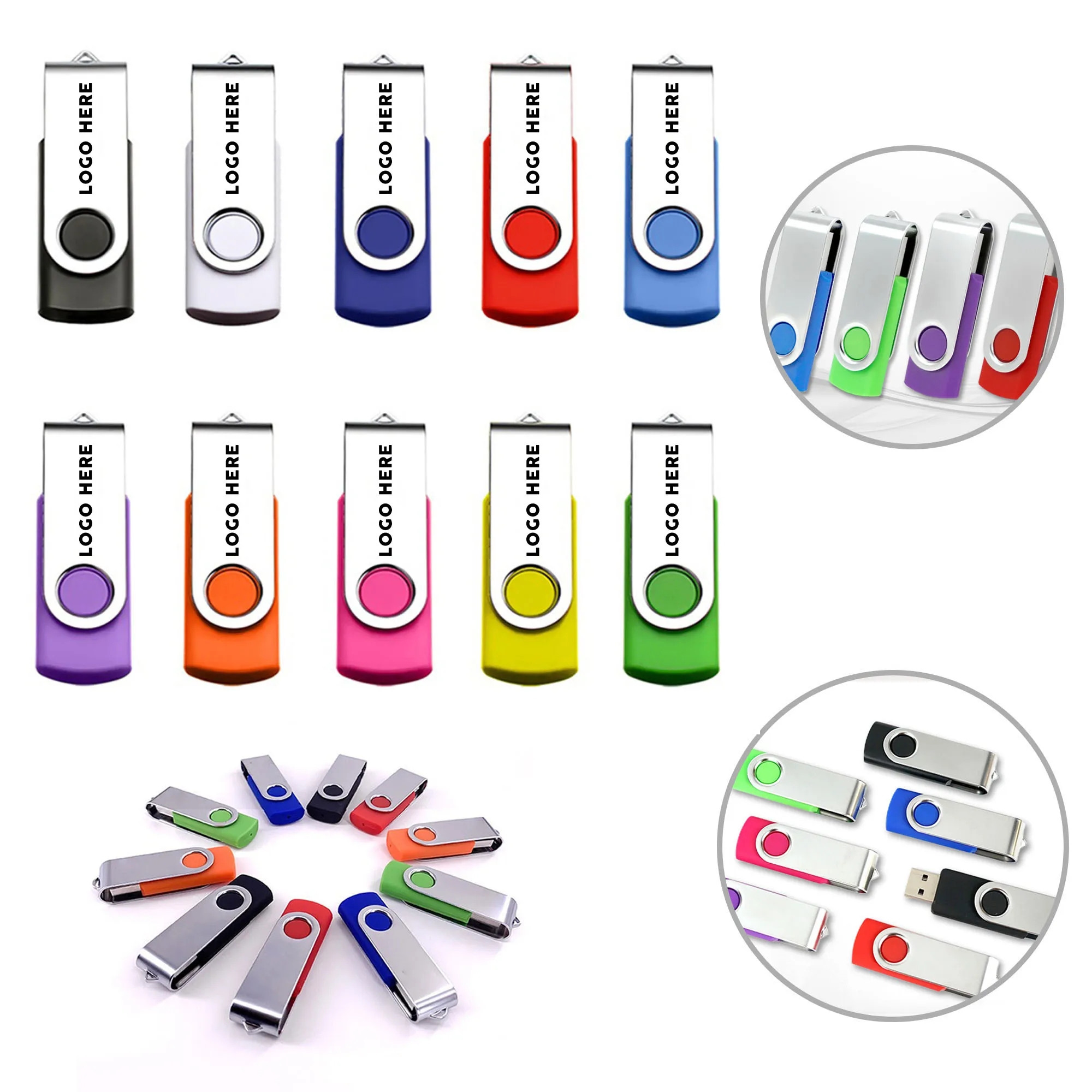 Metal Rotating Usb Flash Drive 6