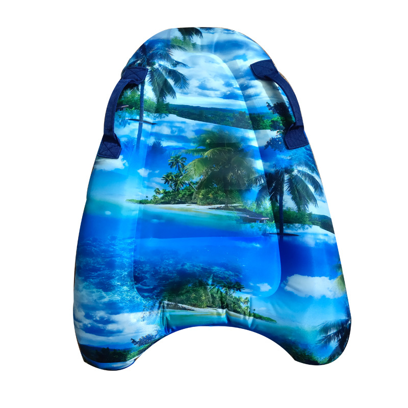 Kids Inflatable Boogie Board Lightweight Swimming Floating Surfboard 7