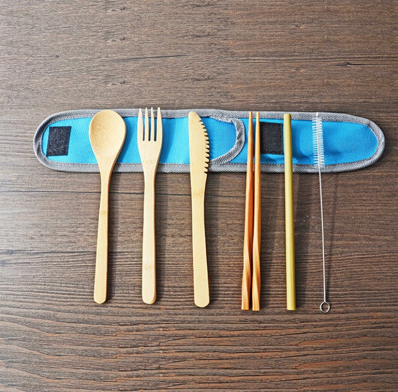 6 in 1 Bamboo Cutlery Set 2