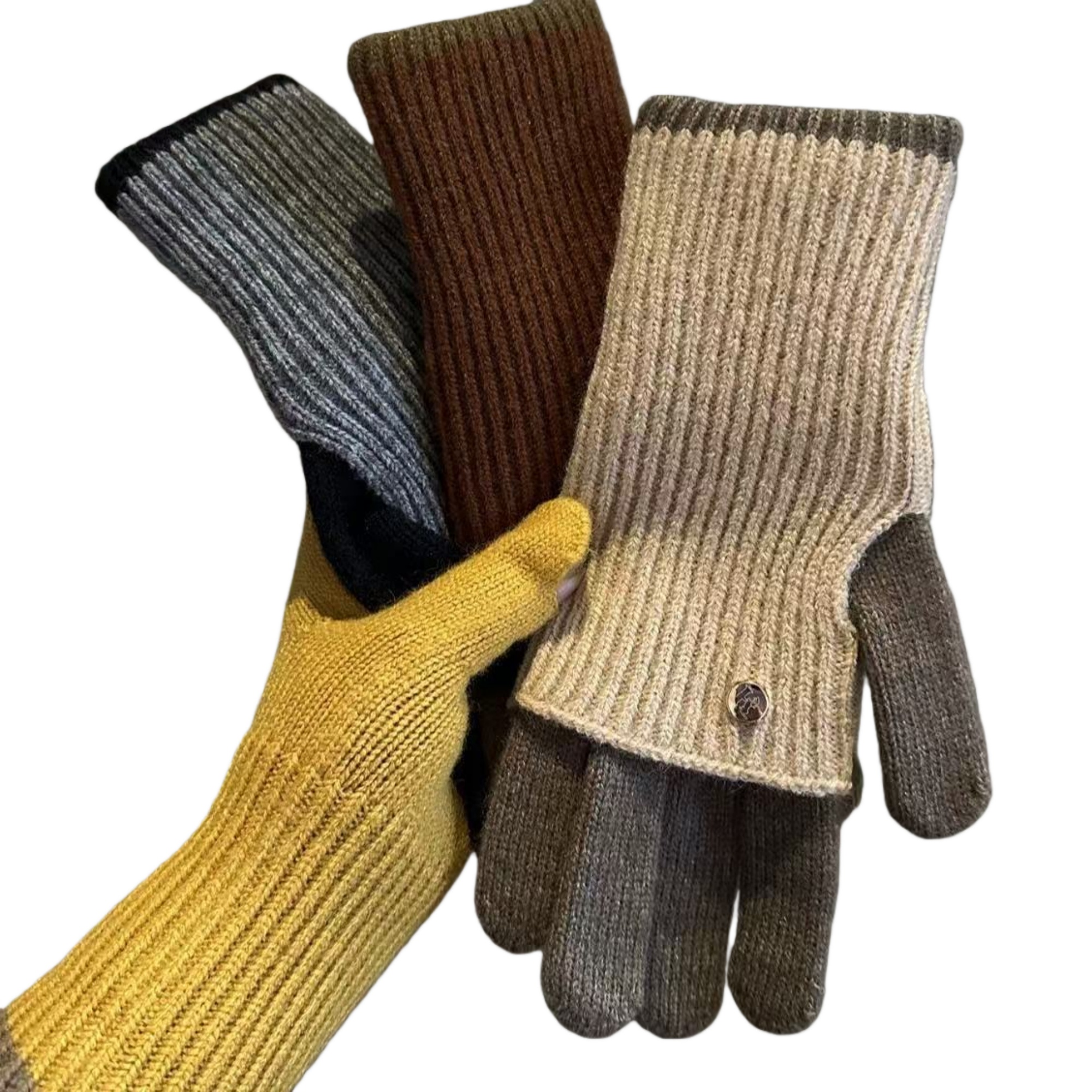Winter Children's Comfortable Elastic Knitted Gloves 2