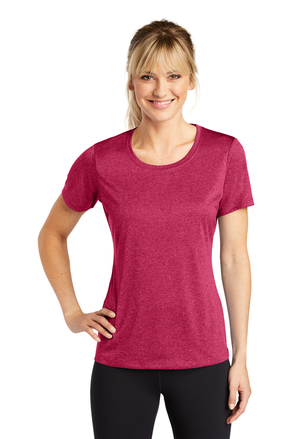 Sport-Tek Women's Heather Contender Scoop Neck Tee. LST360 53