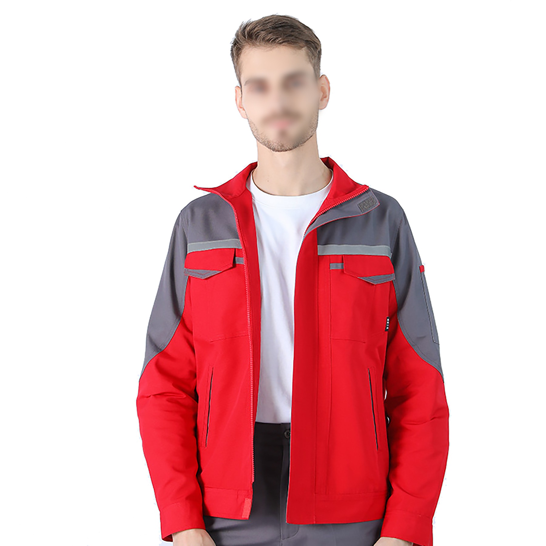 Work Jacket With Reflective strip 3