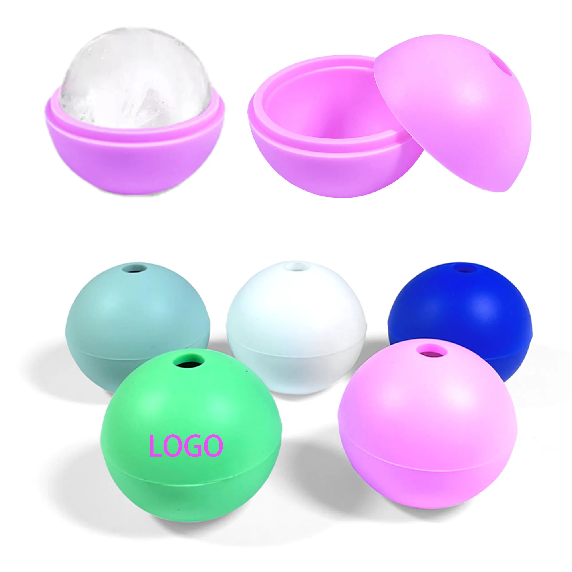 2.2" Round Ice Cube Mold 2