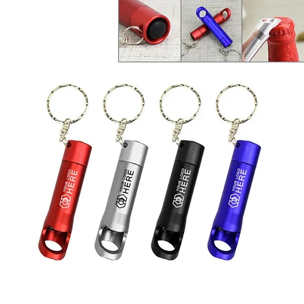Aluminum LED Flashlight With Bottle Opener 1