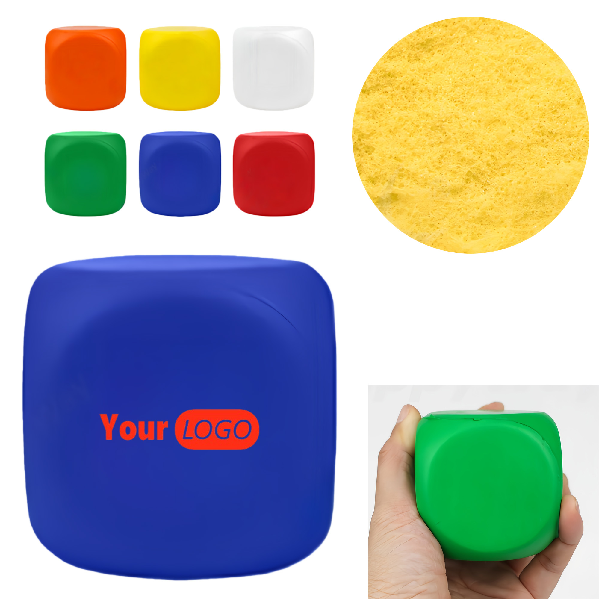 Custom Cube Squeeze Stress Relief Toy 1