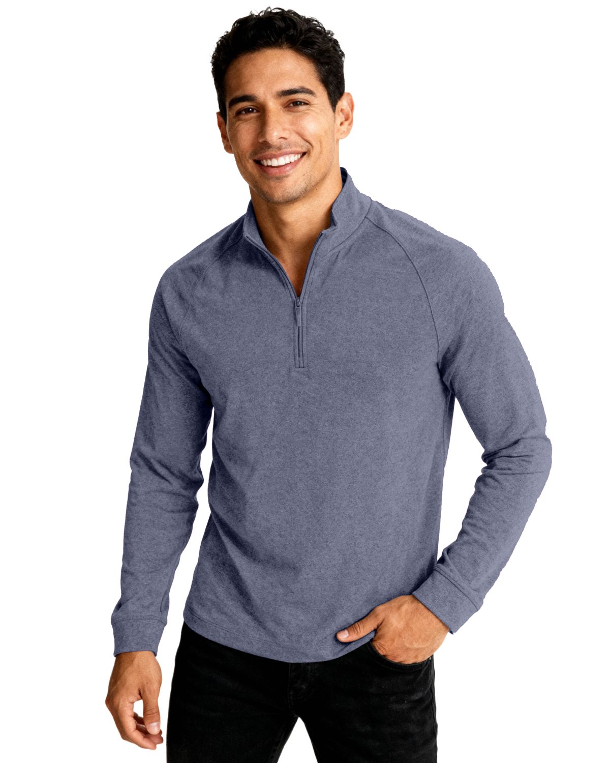 Clique Dash Recycled Mens Quarter Zip Sweatshirt 13