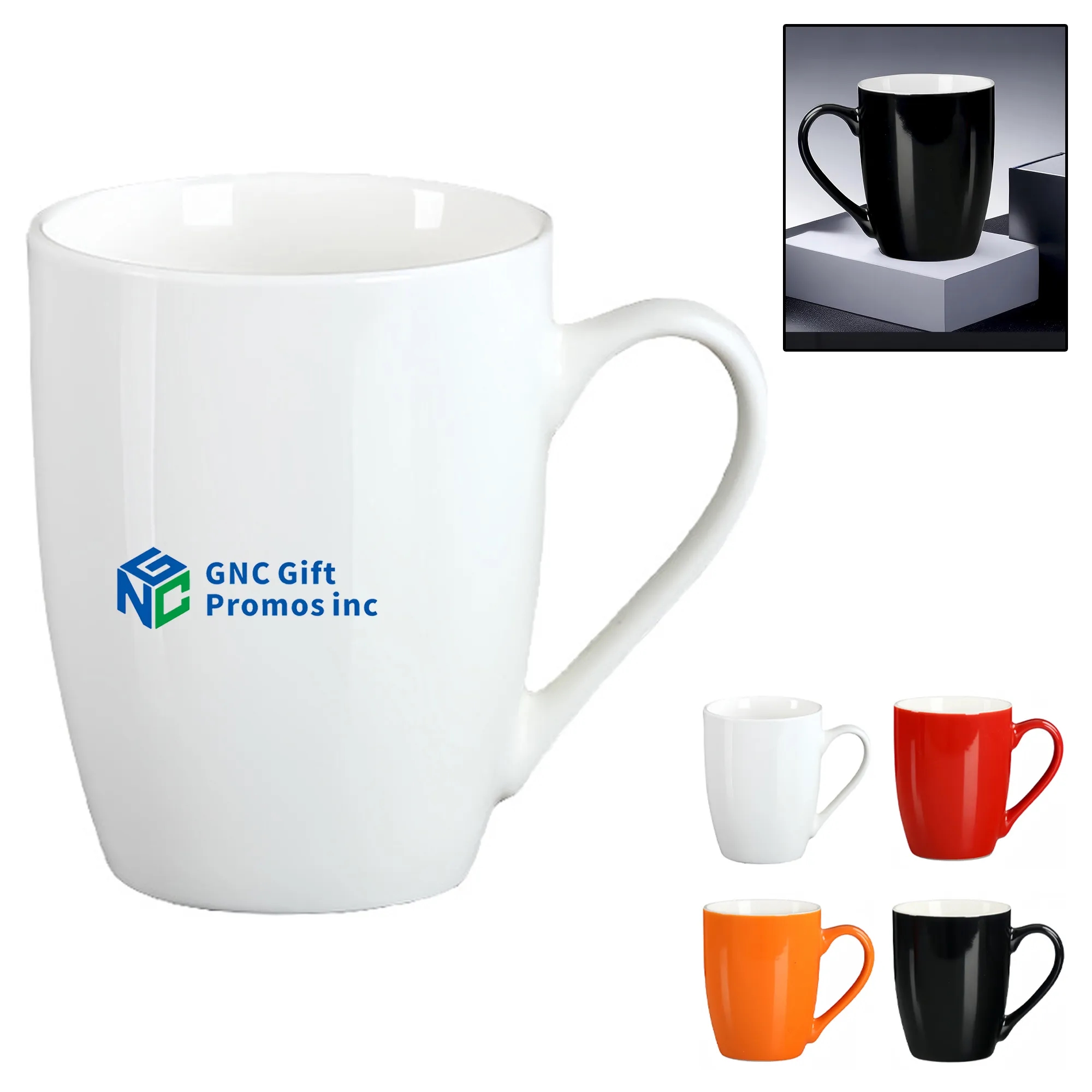 14oz High Quality Drum Shaped Ceramic Mug, Personalized Gift 5
