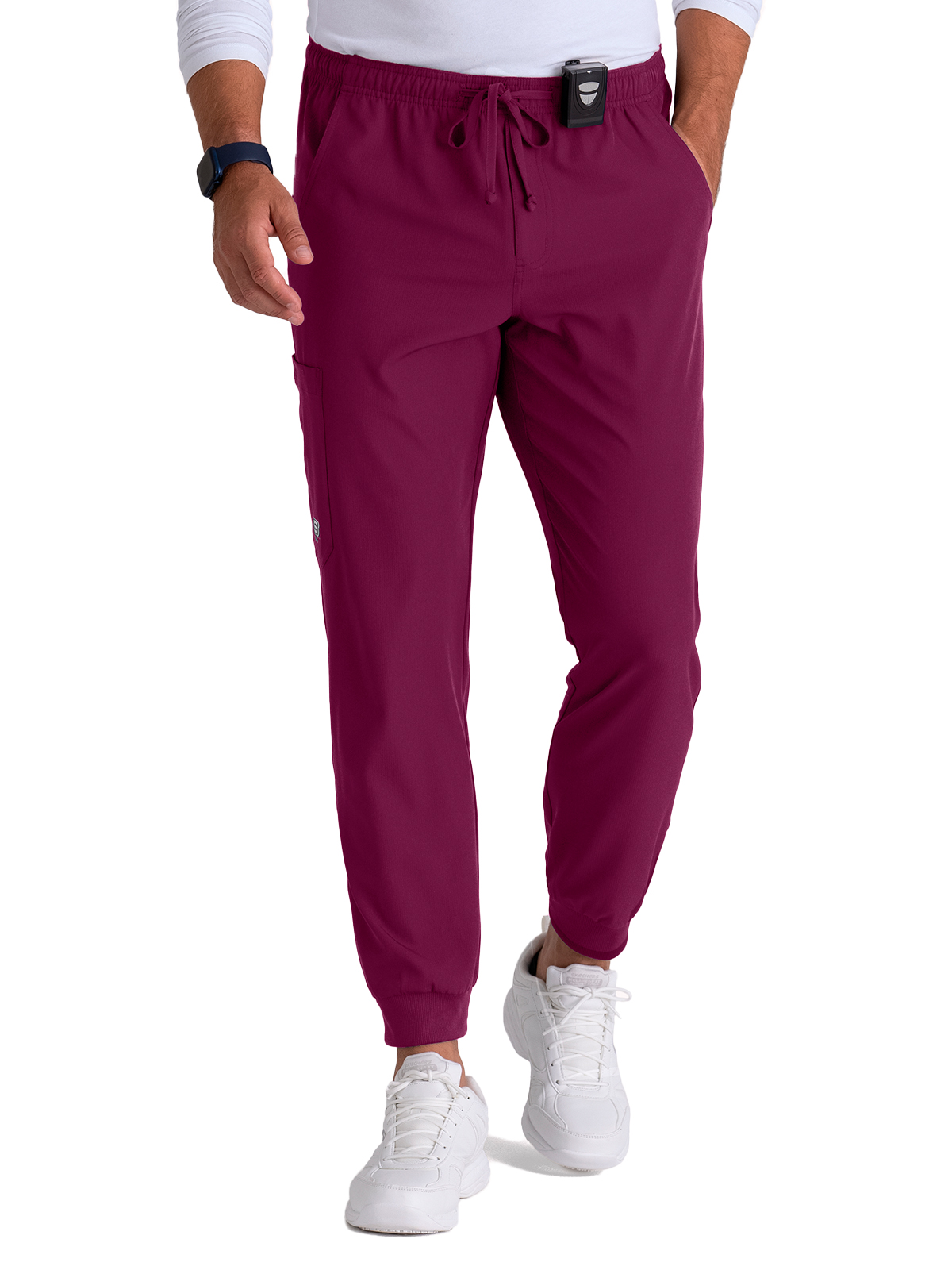 Skechers - Men's Three-Pocket Drawcord and Zip-Fly Structure Jogger Scrub Pant 18