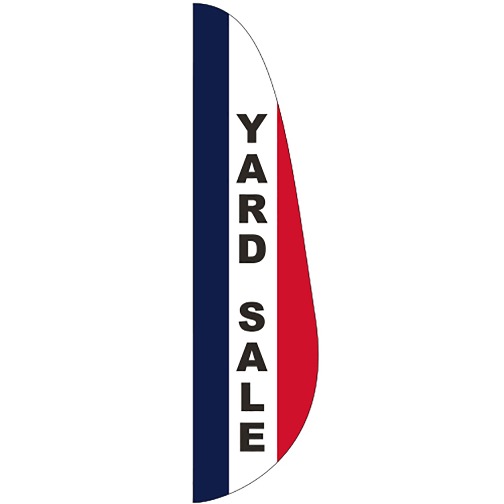 "YARD SALE" 3' x 15' Message Flutter Flag 1