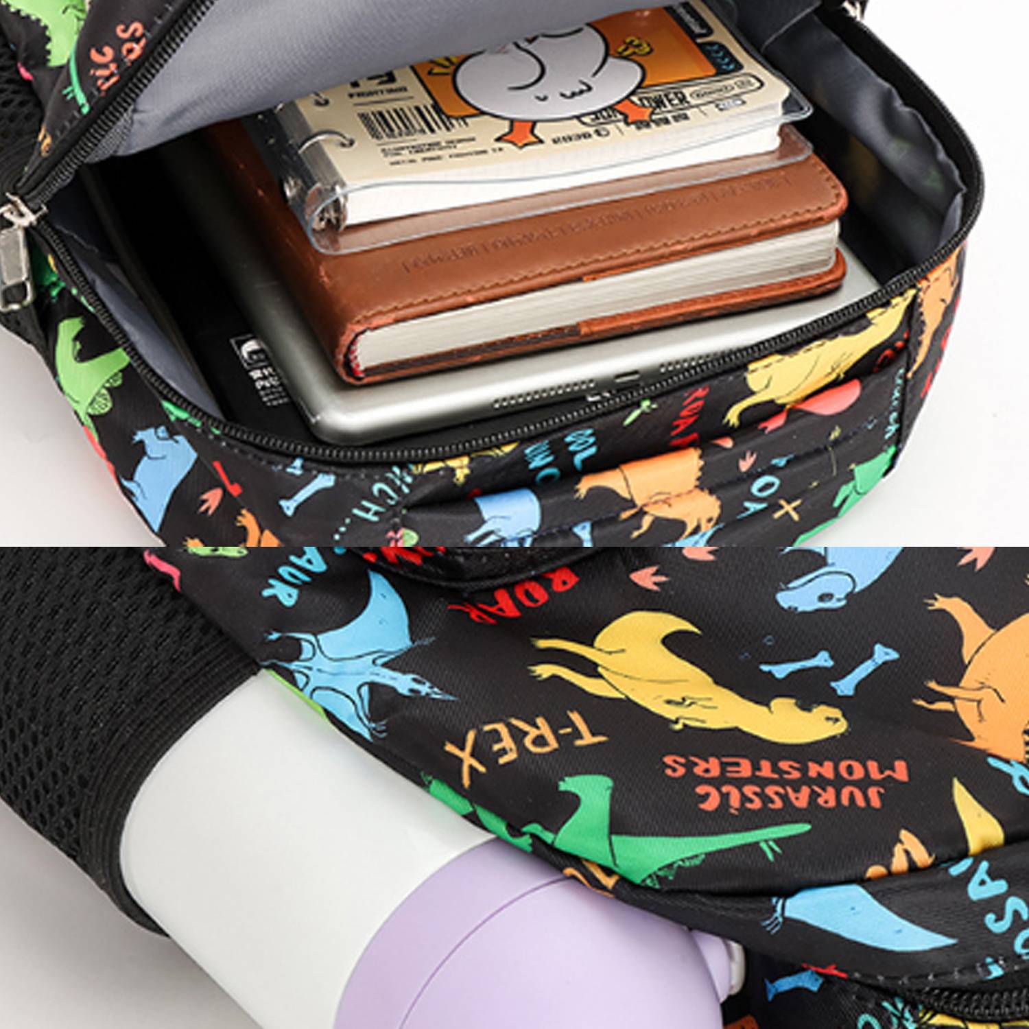 Cartoon Letter Dinosaur Backpack 6