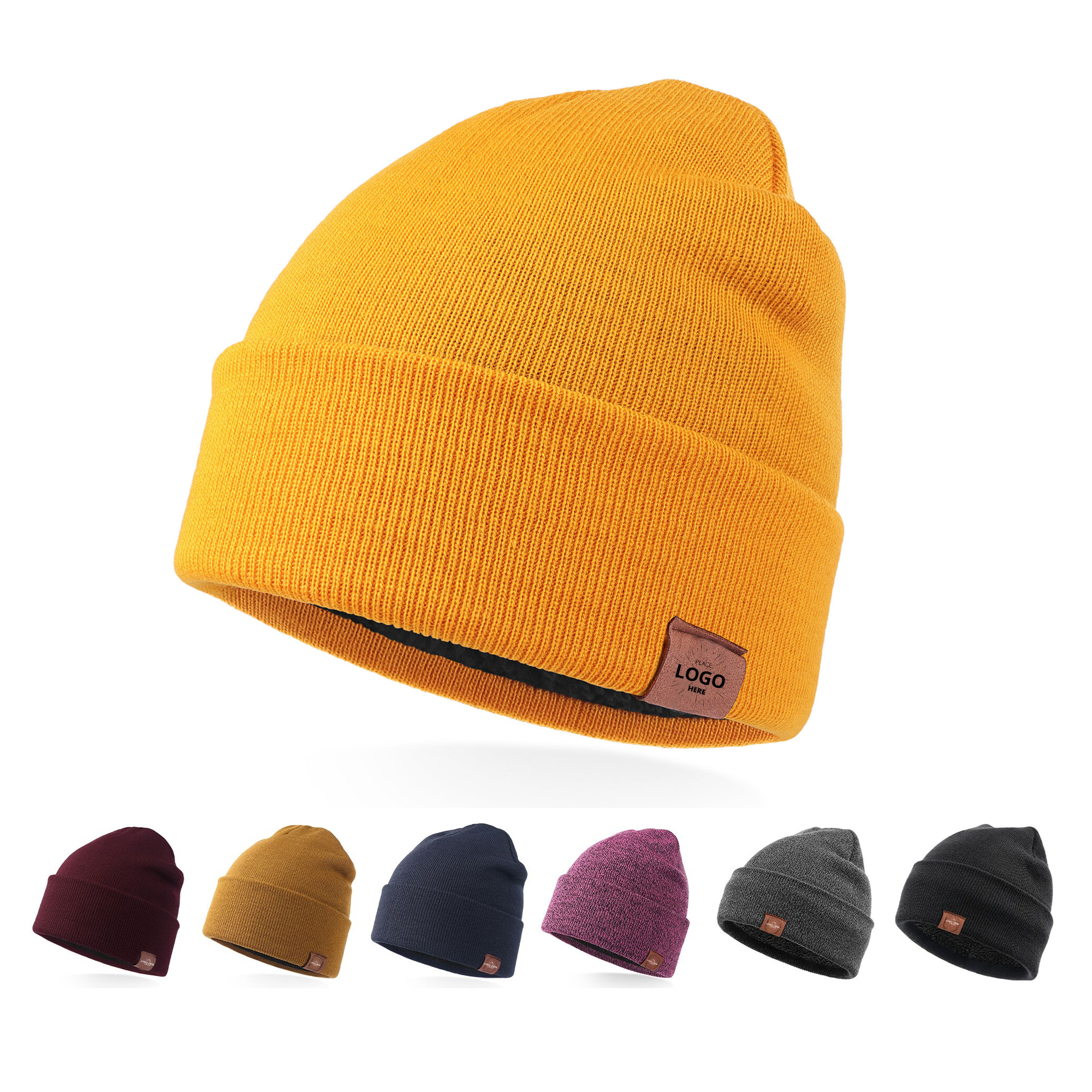 Unisex Knit Acrylic Winter Beanie Hats Cap 1