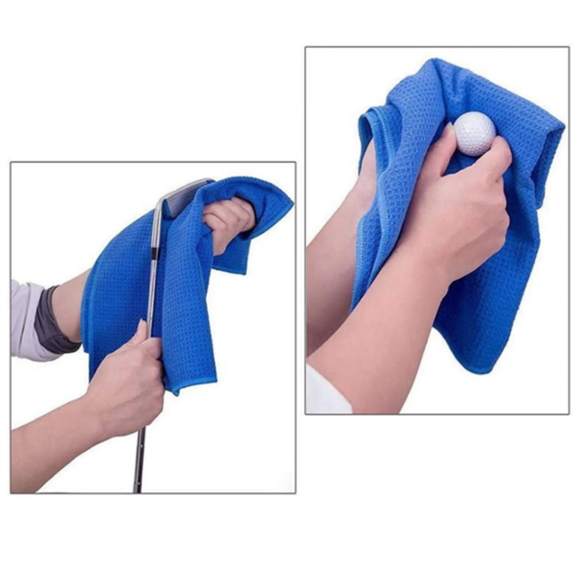 16" x 24"  Portable Microfiber Fabric Golf Towel 3