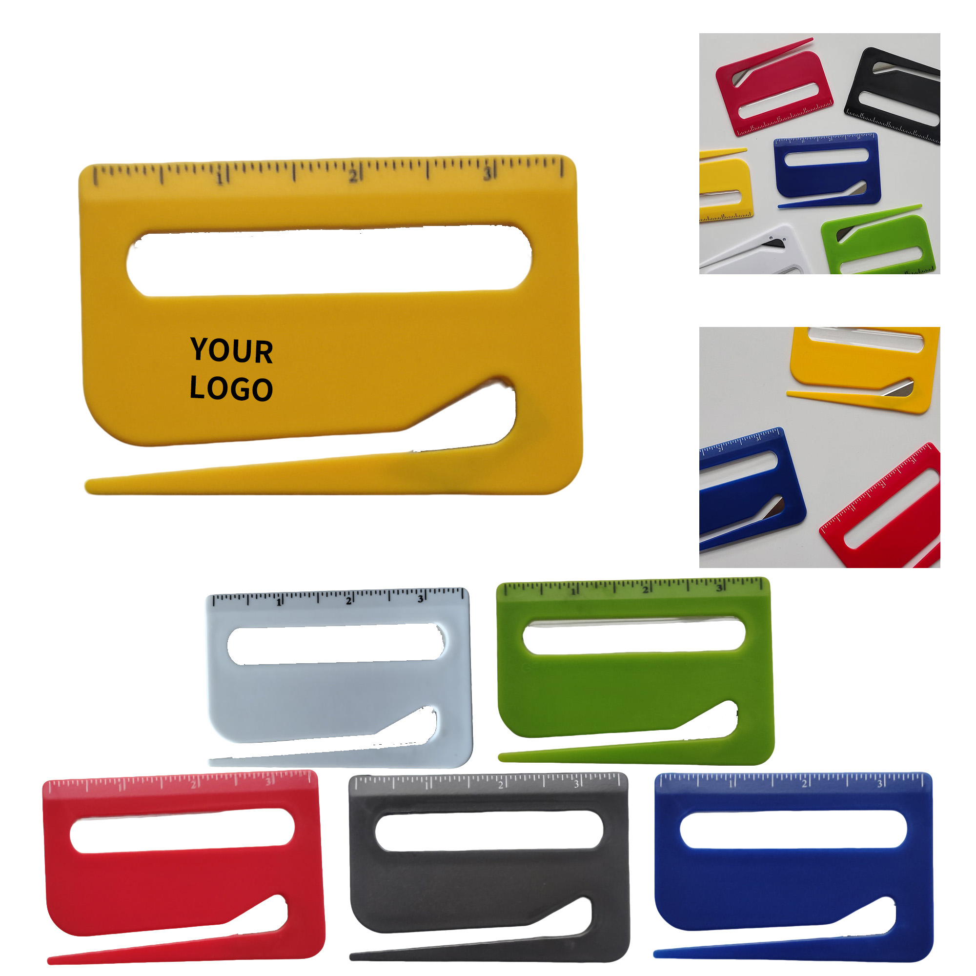 Three In One Mail Opener With Ruler Magnifier Compact Design 4