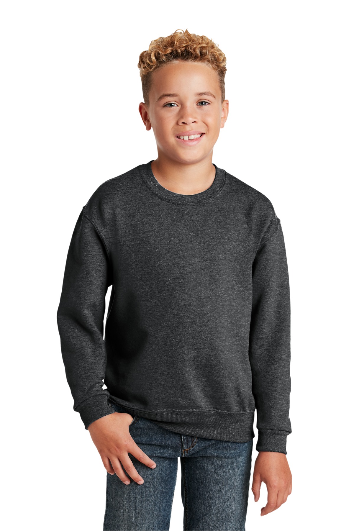 Jerzees - Youth NuBlend Crewneck Sweatshirt. 562B 75