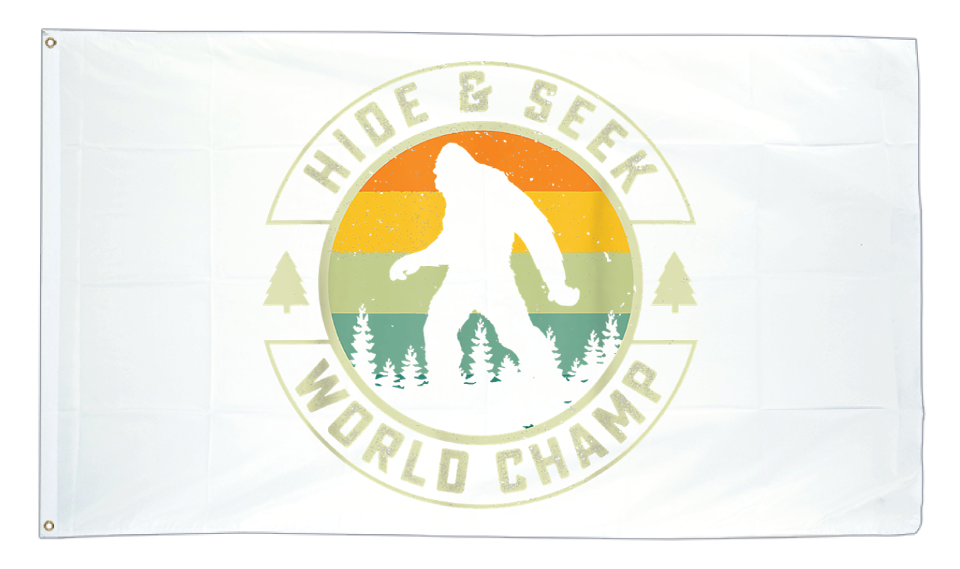 Photo Color Custom Flag on White Fabric 2